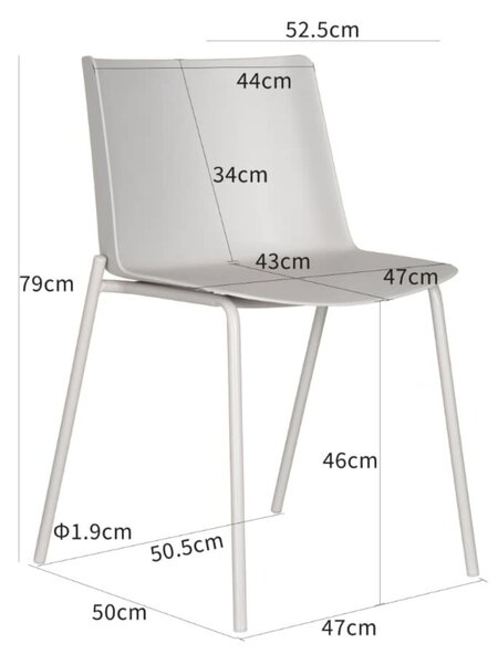 IDEPAR Designová jídelní židle CARMI - béžová