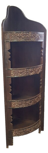SOB Nábytek - Rohový regál masiv India palisandr - IND-120