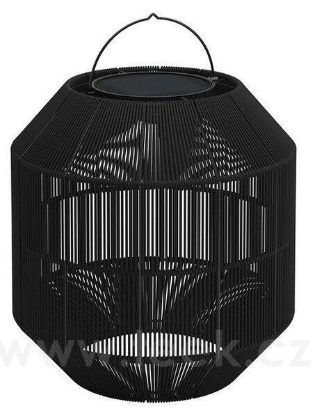 Gloster Ratanová venkovní solární LED lampa Ambient Nest, Gloster, 45x45x58 cm, rám nerez, ratanový výplet světle béžový (Fawn), vč. dálkového ovládání a nabíjecího kabelu