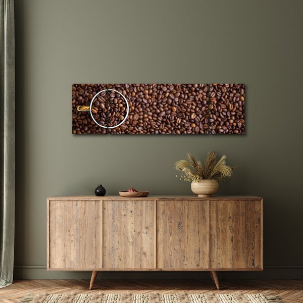 Obraz - kávové zrna (170x50 cm)