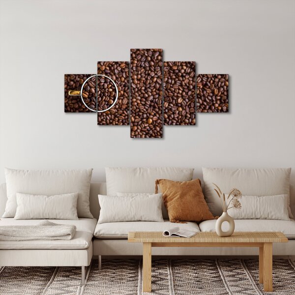Obraz - kávové zrna (125x70 cm)