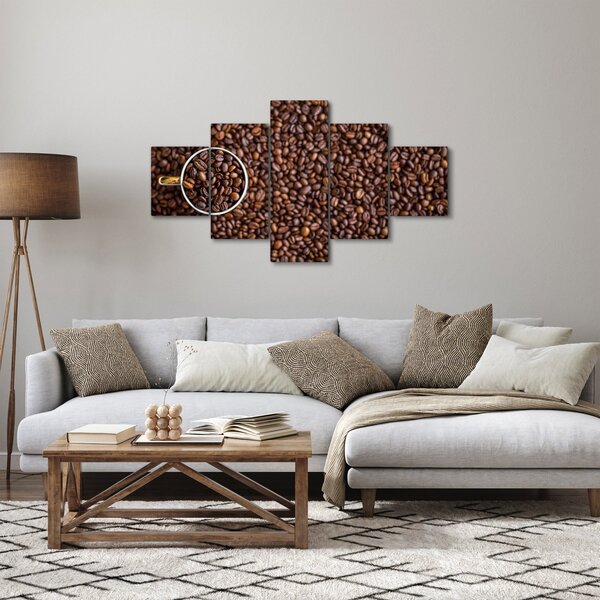 Obraz - kávové zrna (125x70 cm)