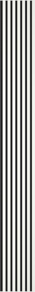 Mexen Lam-F, akustické stěnové lamely 275 × 31,5 cm, filc 6 mm, bílá lesklá, S105-275317-2812-054