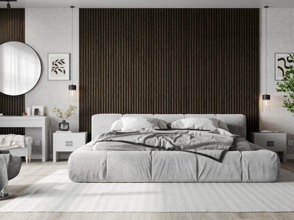 Mexen Lam-F, akustické stěnové lamely 275 × 31,5 cm, filc 6 mm, dub espresso, S105-275317-2812-065