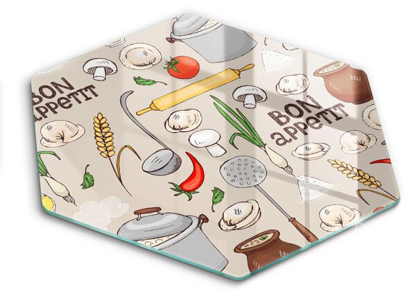 Skleněná deska do kuchyně Ilustrace kuchyně