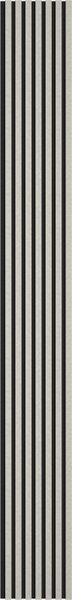 Mexen Lam-F, akustické stěnové lamely 275 × 31,5 cm, filc 6 mm, len šedý, S105-275317-2812-068