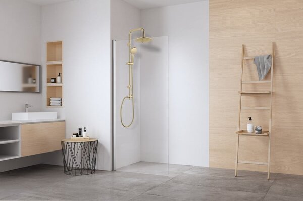 Sprchový set z nerezové oceli v matně zlaté barvě 101 cm Young Line – Wenko