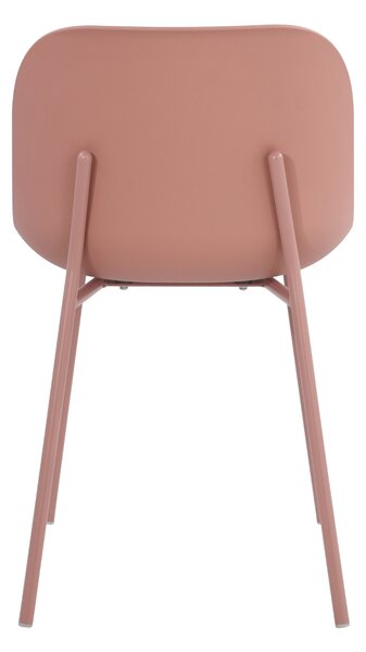 IDEPAR Designová jídelní židle ALUMA - lososová