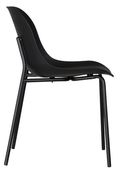 IDEPAR Designová jídelní židle ALUMA - černá