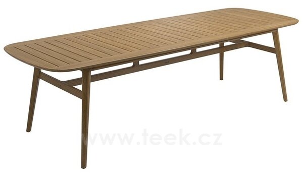 Gloster Teakový jídelní stůl Clipper, Gloster, obdélníkový s oblenými rohy 280x98,5x75 cm, teak