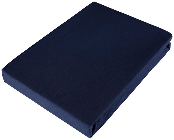 ELASTICKÉ PROSTĚRADLO, biber, tmavě modrá, 100/200 cm Esposa - Prostěradla