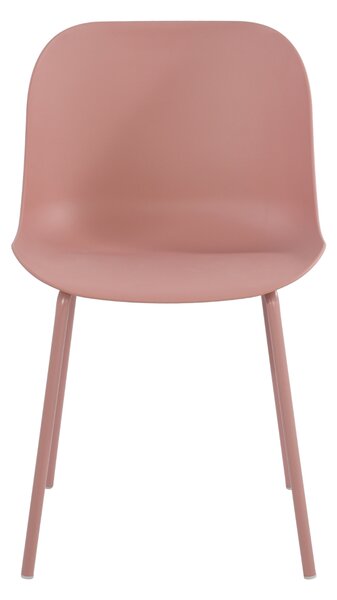 IDEPAR Designová jídelní židle ALUMA - lososová