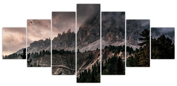 Obraz skalnatých hor (210x100 cm)
