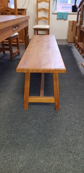 SOB Nábytek - Dřevěná lavice masiv 160 cm Hacienda dřevo borovice - HAC-014-NEW