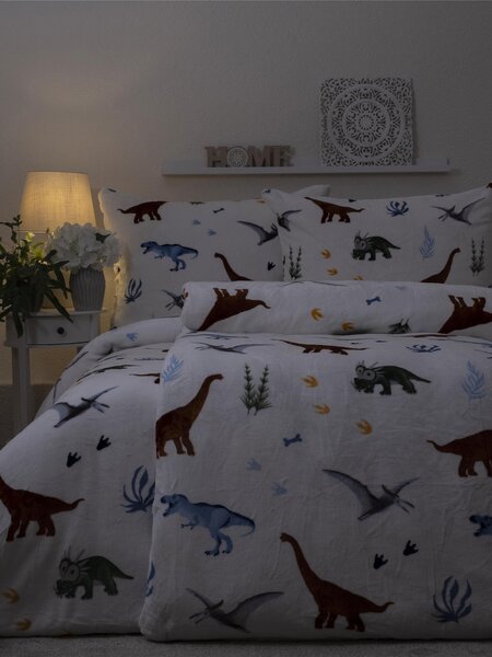 MK Lůžkoviny Mikroplyšové povlečení Exclusive – Dinosauři 140 × 200 cm, 70 x 90 cm