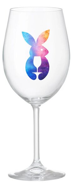 ZAJÍČEK - čirá sklenice na víno 350 ml