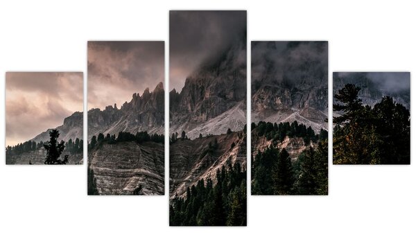 Obraz skalnatých hor (125x70 cm)