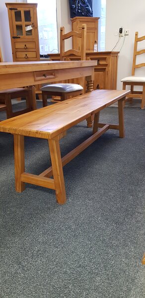 SOB Nábytek - Dřevěná lavice masiv 160 cm Hacienda dřevo borovice - HAC-014-NEW