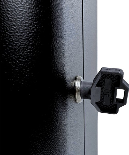 Odpadkový koš na tříděný odpad Caimi Brevetti Centolitri LOCK 100 L, černý, bez víka