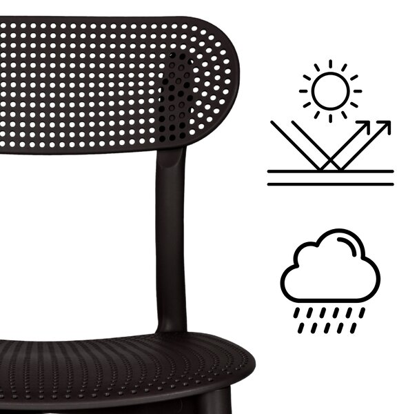 IDEPAR Designová jídelní židle TOLA - černá