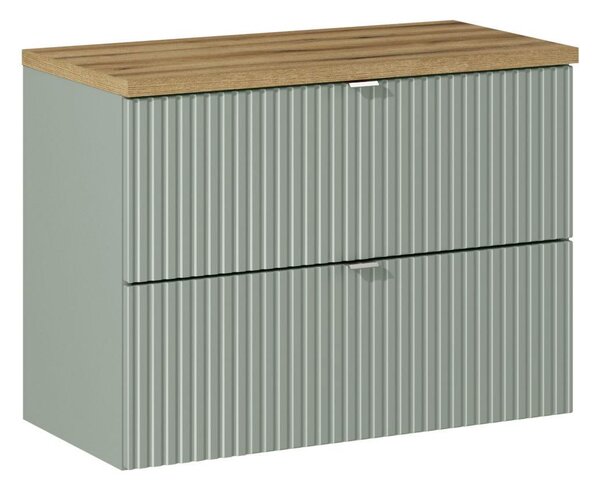 Comad Koupelnová skříňka pod deskové umyvadlo SET-LRG B Oak 80 zelená/dub coast evoke