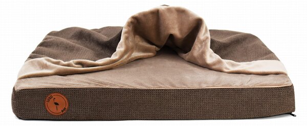 Lauren Design Ortopedická matrace pro psy Luna, hnědá Velikost: S - 55 x 45 cm