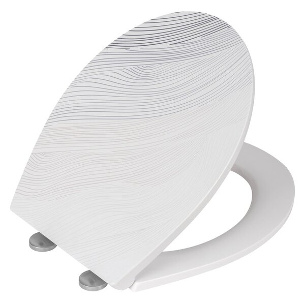 Záchodové prkénko s automatickým zavíráním 38 x 44,5 cm Menin – Wenko