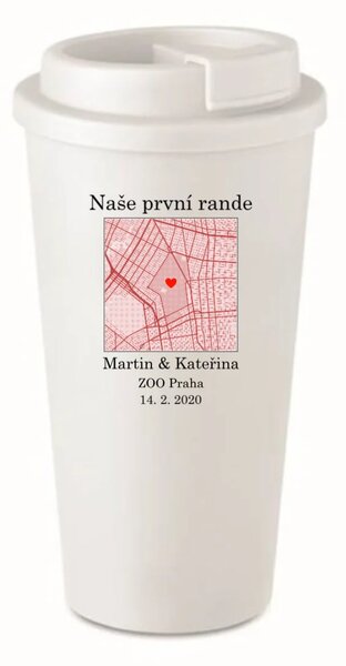 Personalizovaný termohrnek s mapou