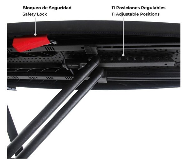 Žehlicí prkno 130x37 cm K-Surf Black Tube – Rolser