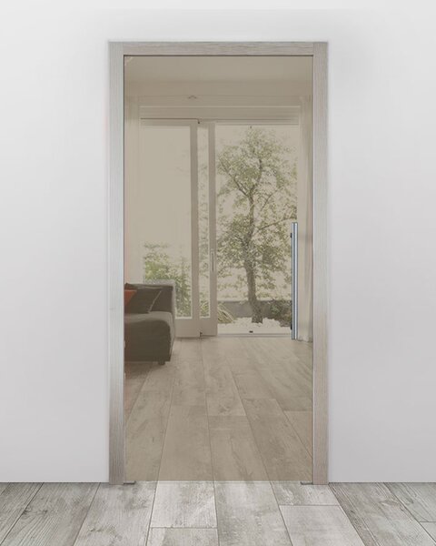 Celoskleněné dveře do pouzdra - Planibel bronz Průchozí šířka (cm): 70, Průchozí výška (cm): 210