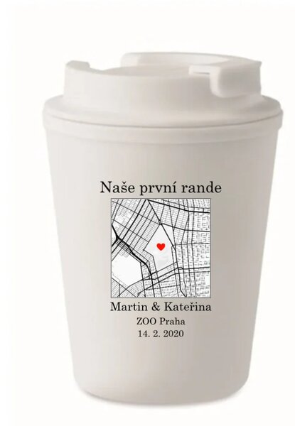 Personalizovaný termohrnek s mapou