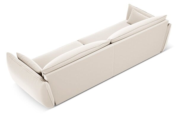 Béžová sametová pohovka 248 cm Vanda – Mazzini Sofas