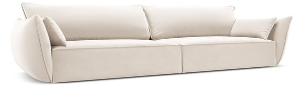 Béžová sametová pohovka 248 cm Vanda – Mazzini Sofas