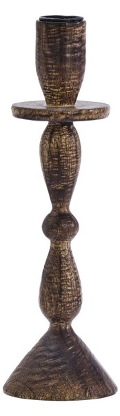 Dřevěný svícen Dark Natural 23 cm