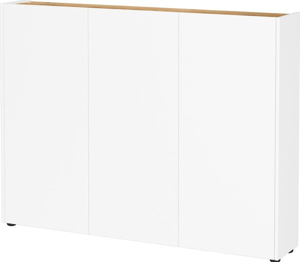 Bílá skříňka v dekoru dubu 138x105x25 cm Libbiano – Germania