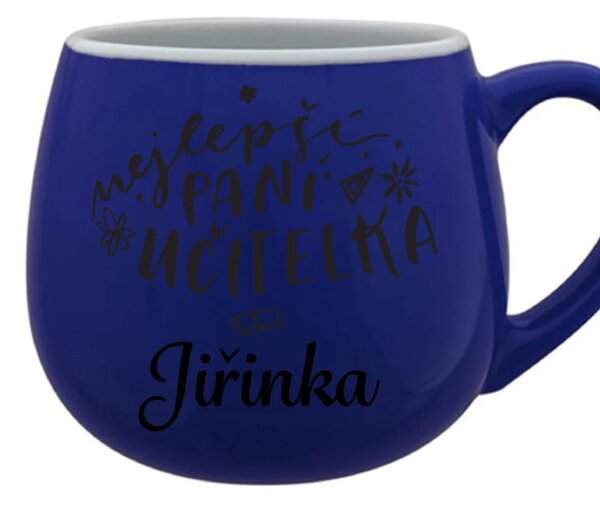 Personalizovaný keramický hrneček - NEJLEPŠÍ PANÍ UČITELKA