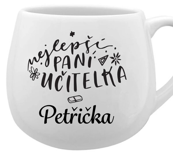 Personalizovaný keramický hrneček - NEJLEPŠÍ PANÍ UČITELKA