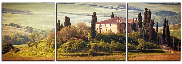 Obraz na plátně - Italská venkovská krajina - panoráma 5156C (90x30 cm)