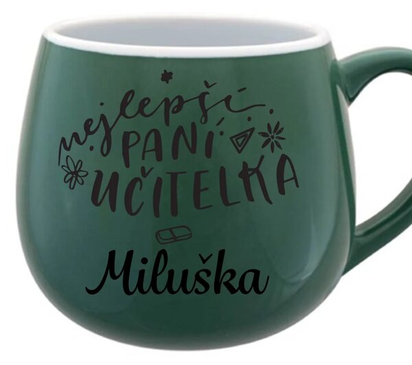 Personalizovaný keramický hrneček - NEJLEPŠÍ PANÍ UČITELKA