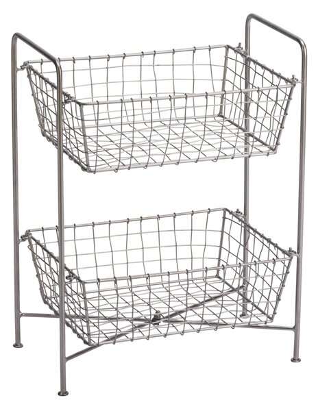 Kovový stojan se 2 košíky Steel
