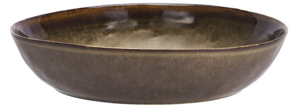 Kameninová servírovací mísa Brown Ø 27,5 cm