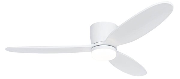 Stropní ventilátor bílý 132 cm vč. LED stmívatelný s dálkovým ovládáním - Sofio