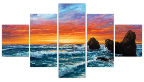 Obraz - Západ slunce (125x70 cm)
