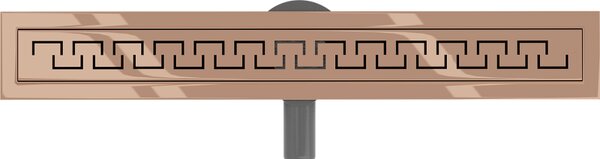 Mexen Flat 360° M15 sprchový žlab 70 cm, růžové zlato, 1624070-40