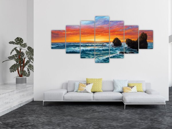 Obraz - Západ slunce (210x100 cm)