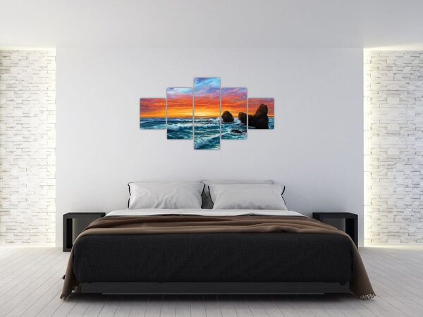 Obraz - Západ slunce (125x70 cm)