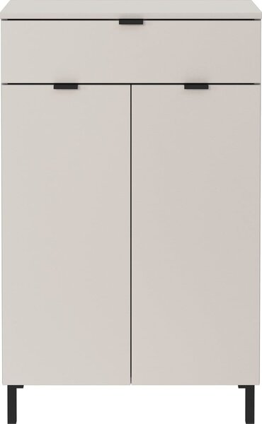 Krémová vysoká koupelnová skříňka 60x97 cm Arcena – Germania