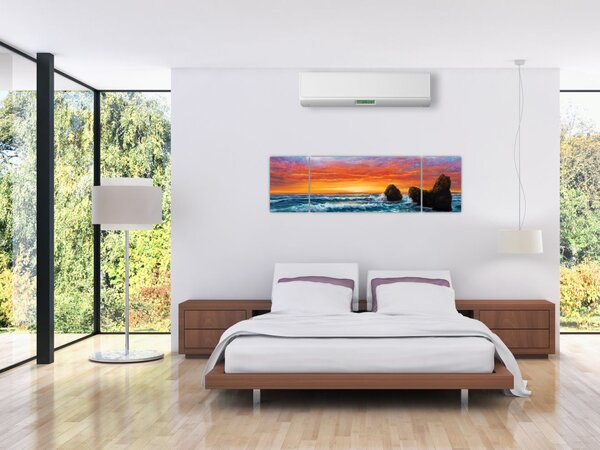 Obraz - Západ slunce (170x50 cm)
