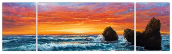 Obraz - Západ slunce (170x50 cm)