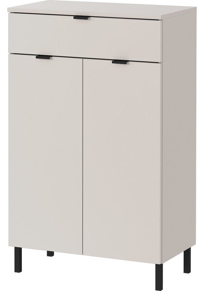 Krémová vysoká koupelnová skříňka 60x97 cm Arcena – Germania